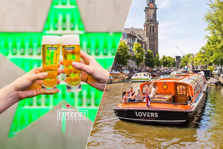 Heineken Experience e passeio de barco por Amsterdam